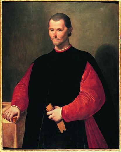 'Retrato de Maquiavelo', de Santi di Tito. Palazzo Vecchio, Florencia.