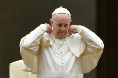 El Papa Francisco, durante una misa en Roma