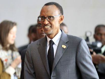 El presidente ruand&eacute;s Paul Kagame, en Etiop&iacute;a, el 12 de octubre.