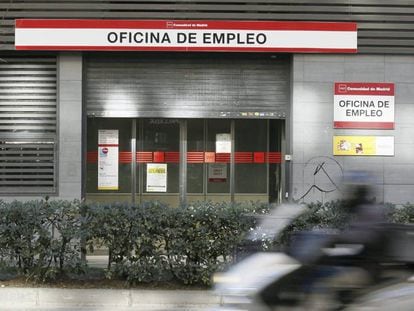 Una oficina de empleo en Madrid. 