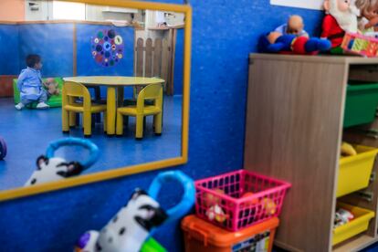 Espacio de juegos en la escuela infantil de Villalba de Duero.