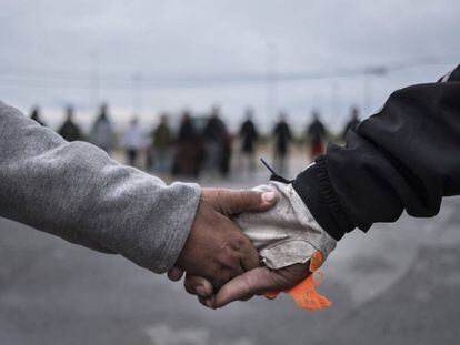 Menores no acompañados en Ceuta. 