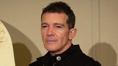 Antonio Banderas, en Barcelona en febrero.