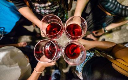 Brindis en un evento de Wine It, empresa especializada en ferias relacionadas con el mundo del vino, en R&iacute;o de Janeiro.