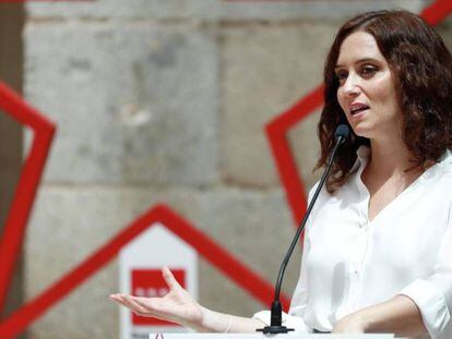 La presidenta de la Comunidad de Madrid, Isabel Díaz Ayuso, este miércoles.