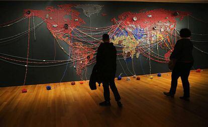 Mapa en el MOMA de Nueva York (2016).  