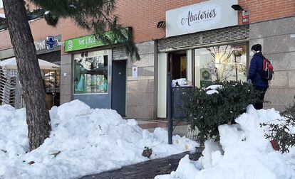 Fachada de la tienda de ropa Abalorios, en Alcobendas (Madrid).