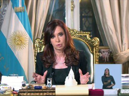 La presidenta Cristina Fern&aacute;ndez, el 2 de abril pasado.