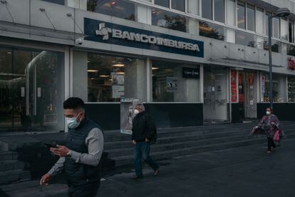 Una sucursal del banco Grupo Financiero Inbursa en Ciudad de México.