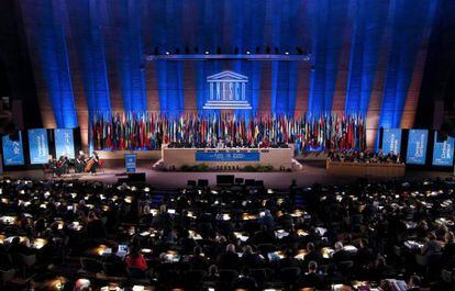 La Conferencia General de la Unesco en París.