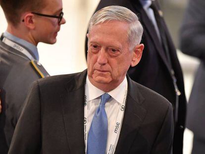 El jefe del Pent&aacute;gono, Jim Mattis, este viernes en Alemania