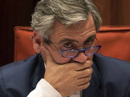 Daniel de Alfonso, en el Parlament.