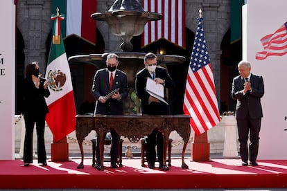 La firma del memorando de entendimiento entre ambos países.
