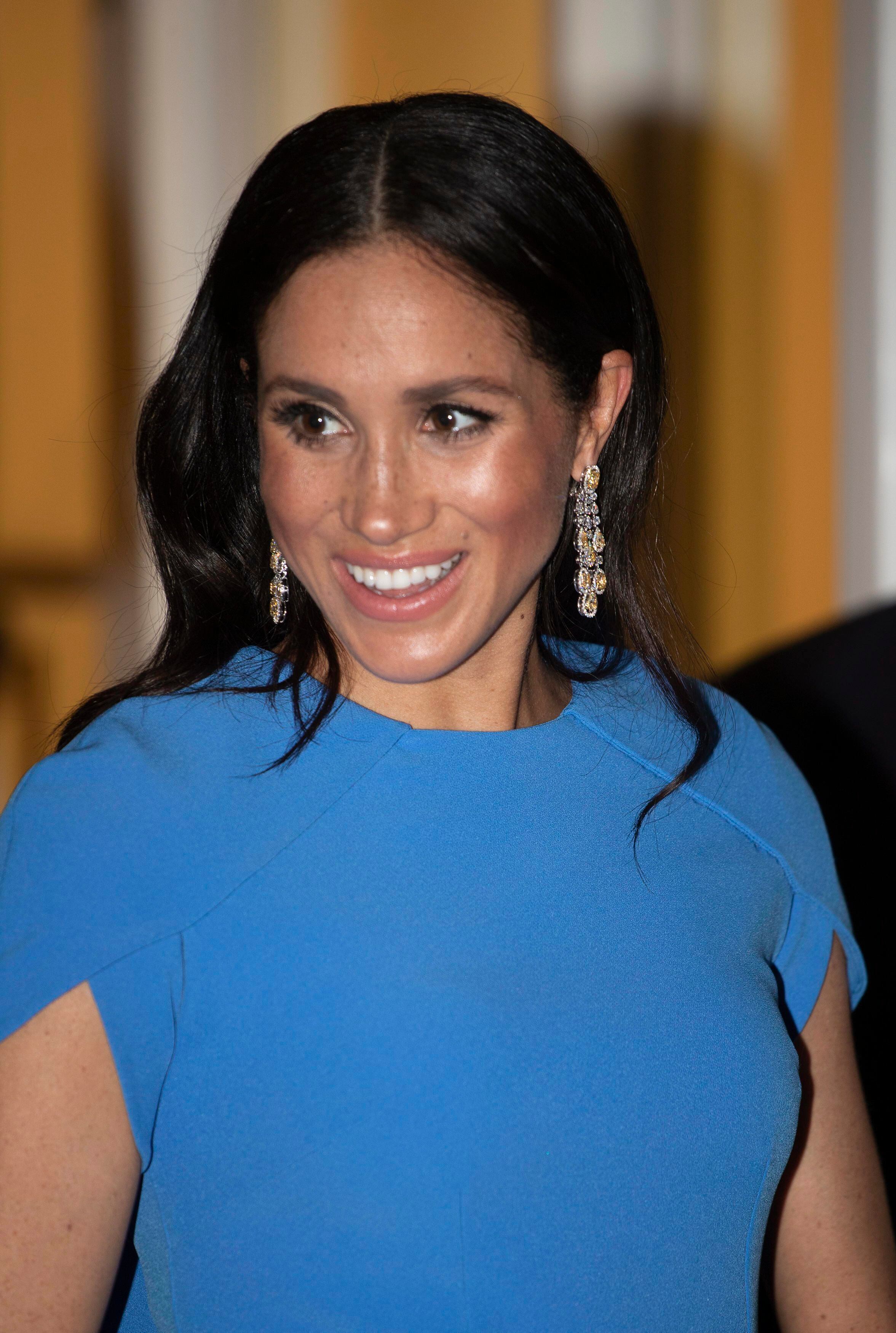 Meghan Markle, en la cena de gala de los duques de Sussex en Fiji, en octubre de 2018.