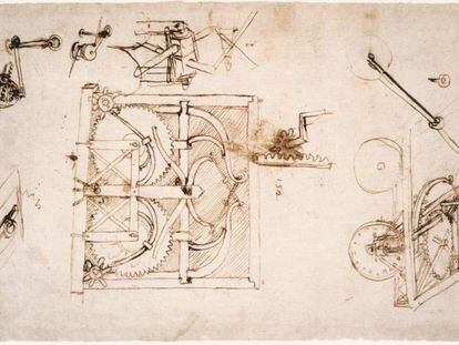 Diseño de un automóvil de Leonardo da Vinci 