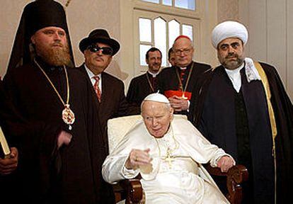 El Papa se reúne con líderes ortodoxos, judíos y musulmanes azeríes, ayer en Bakú, antes de partir a Bulgaria.