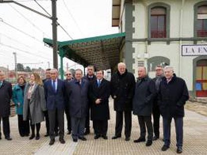 Miembros de la Asociaci&oacute;n Valenciana de Empresarios, en La Encina (Alicante) en diciembre. 