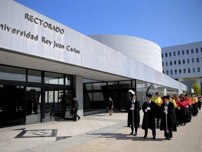 Primer dia de curs de la Universitat Rey Juan Carlos.