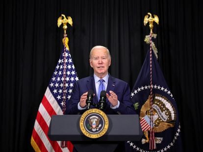 Joe Biden, comparecía este domingo ante la prensa en Nantucket (Massachusetts).