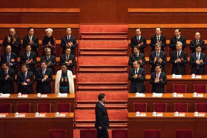 El presidente Xi Jinping a su llegada a una sesión del parlamento chino en marzo del año pasado.