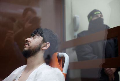 Muhammadsobir Fayzov, during his appearance in the Moscow court, this Sunday.