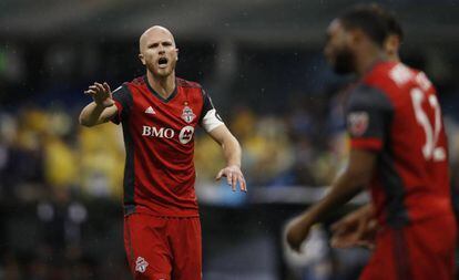 Bradley, del Toronto, durante el partido contra el América.