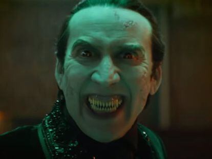 Nicolas Cage como el conde Drácula en 'Renfield'.