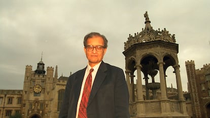 Amartya Sen, en Cambridge en 1998.