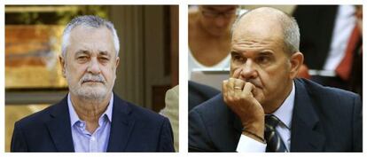 Els expresidents andalusos José Antonio Griñán i Manuel Chaves