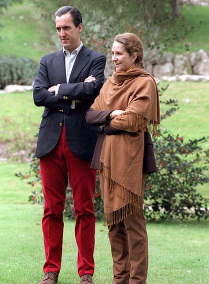 Jaime de Marichalar y la infanta Elena, en una imagen de 1998.