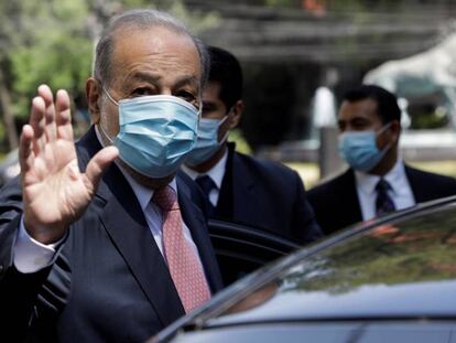 Carlos Slim, el pasado 23 de febrero.