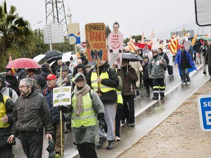 Protesta contra los recortes de Artur Mas en 2013.