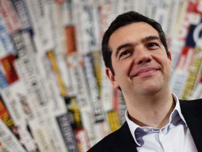 El l&iacute;der de la Syriza de Grecia y candidato de la izquierda europea, Alexis Tsipras