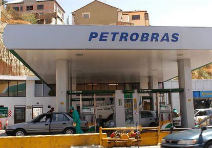 Una gasolinera de Petrobras, en Brasil.
