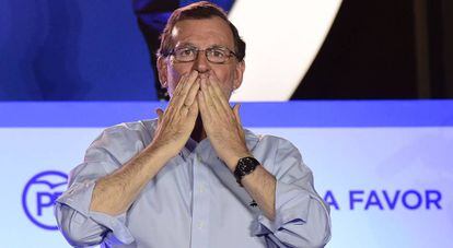 Mariano Rajoy, este domingo. 