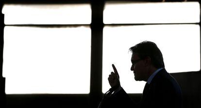 Artur Mas, presidente de la Generalitat y candidato de CiU.