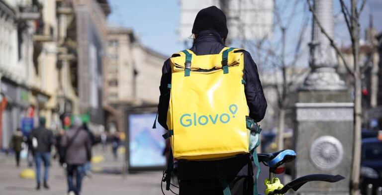 Un repartidor de Glovo.