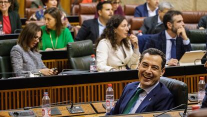 Moreno Bonilla, el pasado noviembre en el Parlamento andaluz.