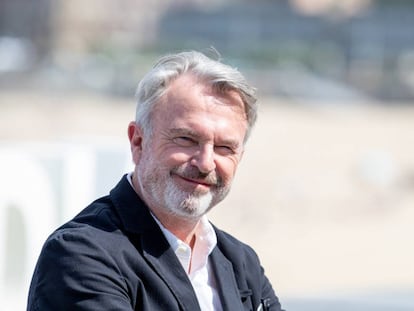 Sam Neill posa en San Sebastián hace dos semanas en la presentación de 'La decisión'