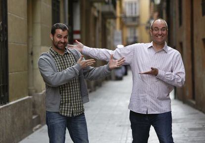 Los directores Jaime Maestro (izquierda) y Tony Bancroft, en Valencia.