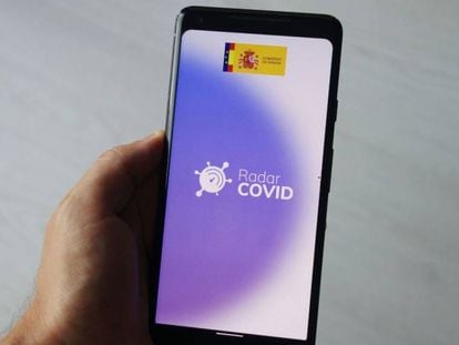 Radar COVID en un smartphone con Android.