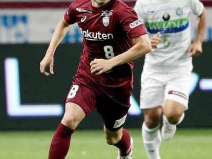 Iniesta, con el Vissel Kobe.