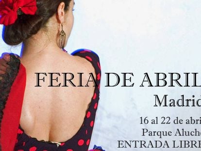 Cartel anunciador de la Feria de Abril en Madrid.