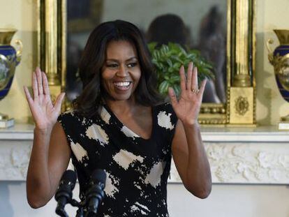 Michelle Obama en la Casa Blanca. 