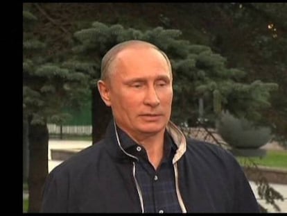 Rueda de prensa de Putin este sábado en Vladivostok.