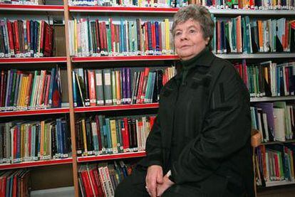 A.S. Byatt, escritora inglesa, fotografiada en el British Council de Madrid.
