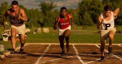 Stephan James, como Jesse Owens en &#039;El h&eacute;roe de Berl&iacute;n&#039;.