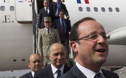 El presidente franc&eacute;s, Fran&ccedil;ois Hollande, de visita en Afganist&aacute;n.