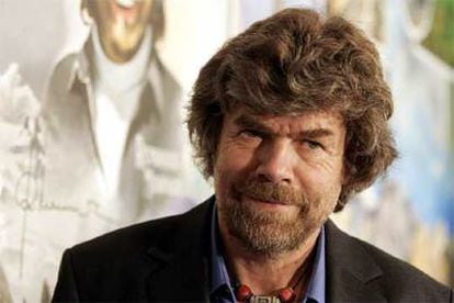 Reinhold Messner, el lunes en Madrid durante la presentación de su libro <i>Mi vida al límite.</i>