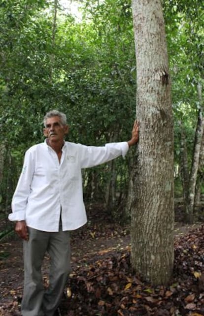 Un habitante de Calakmul, una zona declarada patrimonio mundial por la Unesco.